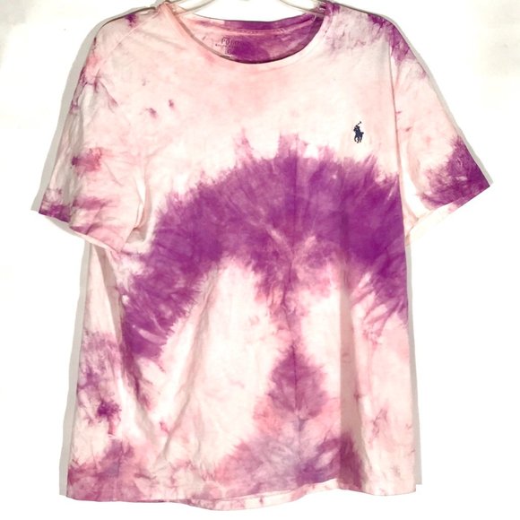 Polo Ralph Lauren Tops - VINTAGE POLO RALPH LAUREN Acid Wash Large Pink